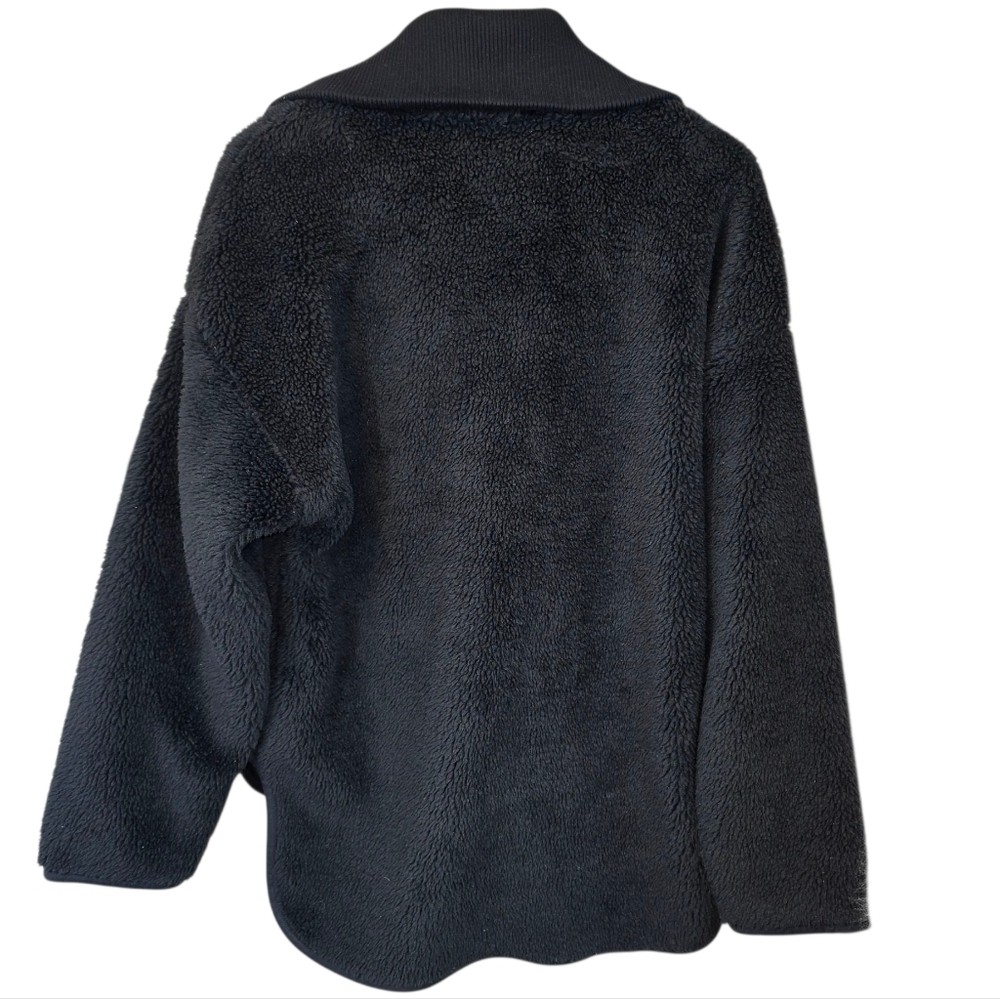 Varley Myla Zip Through Teddy Jacket NWT Black Size XL - Picture 10 of 16